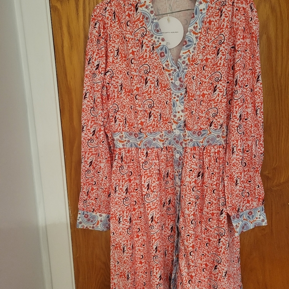 SHEIN VCAY Allover Print Button Front Dress  Meduim - Picture 4 of 5